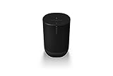 Sonos Move2, Optimizado por Dentro y por Fuera, Nuestro Altavoz portátil más Potente te Permite Disfrutar de un increíble Sonido estéreo Donde tú Quieras. (Negro)