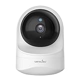 wansview Cámara IP WiFi, 2K Cámara Vigilancia WiFi con Visión Noturna Detección de Movimiento, Audio Bidireccional, Compatible con Alexa, Cámara de Seguridad Bebé Mascotas, Q6