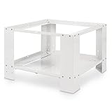 Xavax Armario para lavadora y secadora como base de 60 x 60 cm (altura 40 cm como pedestal con estante, base de lavadora con compartimento inferior plegable, elevador para lavadora)