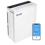 Levoit Purificador de Aire Smart WiFi 48 m² CADR 230 m³/h, Purificadores para Hogar con Filtro H13 True HEAP Modo Automático Temporizador, Filtro de Silencio a Humo de Alergia Elimina 99,97% de Polen