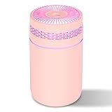 Humidificador LtYioe para dormitorio, mini humidificador, humidificador de aire portátil para plantas de bebé con luz cambiante RGB, 2 modos de niebla y apagado automático, fácil de usar, silencioso