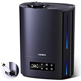 CONOPU Humidificador de Aire Ultrasónico 6L, Humidificador Silencioso de Aceites Esenciales con Tres Modos y Temperatura Constante, Humidificador Bebés con Varios Modos de Humedad