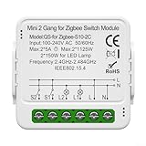 Módulo de interruptor inteligente para control de red ZigBee de electrodomésticos e iluminación (3 bandas)