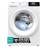 Hisense WDQE8014EVJM Lavadora Secadora 8+5 Kg, 1400 rpm, 15 Programas Automáticos, Vapor, Motor Inverter, Clase Eficiencia Energética D, Clase Eficiencia Lavado A, Pantalla LED, Programa Rápido