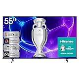 Hisense TV 55E7KQ - QLED Smart TV de 55 Pulgadas Televisor, Quantum Dot Colour, Dolby Vision,Dolby Atmos, Modo Juego PLUS, 60Hz VRR, Bluetooth&HDMI,control por voz televisor, VIDAA (2023)