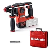 Einhell Martillo percutor a batería HEROCCO Power X-Change, Li-Ion, 18 V, 2.2 Joule, 18 Nm, motor sin escobillas, mecanismo impacto neumático, toma SDS+, incl. E-box, sin batería ni cargador