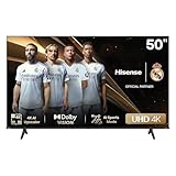 Hisense 50A6N - UHD 4K,VIDAA Smart TV, 50 Pulgadas, Dolby Vision, Modo Juego Plus, DTS Virtual X, Control por Voz televisor, Doble Control de Volumen, Auto ordenación Canales TDT (Nuevo 2024)