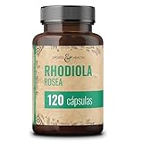 Cápsulas de Rhodiola Rosea - 120 cápsulas - Raíz de rosa Rhodiola Rosea - Cápsulas de raíz de rosa altamente dosificadas - Vegano - Calidad controlada - Sin aditivos - Raíz de rosa Rhodiola Rosea