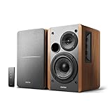 Edifier Par de altavoces R1280T Active Bookshelf, sistema de altavoces activos 2.0 para PC, monitores de estudio, altavoz, 42 vatios RMS, marrón