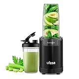 Ufesa BS2500 Nutriboom Batidora de Vaso Individual, Extractor de Nutrientes Multifuncional, 900W de Potencia, Batidos y Smoothies, Incluye 6 Accesorios