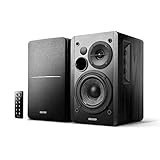 Edifier R1280DB Altavoces de Estante con Bluetooth - Entrada Óptica - Monitores de Estudio Inalámbricos - Altavoz de Campo Cercano de 4 Pulgadas - 42w RMS - Negro