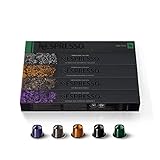 Nespresso Original Cápsulas de Café, 50 Cápsulas (10 Roma, 10 Ristretto, 10 Arpeggio, 10 Capriccio & 10 Livanto) para Máquina de Café, Cafetera, Tuestes Variados