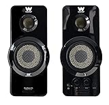 Woxter Big Bass 95 RGB - Altavoces Multimedia Estéreo, 20W, Potentes, conexión 3,5mm, iluminación RGB, Botones y Conexiones AUX y Cascos en Parte Frontal, PC/Smartphones y videoconsolas